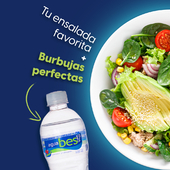 Una opción liviana de #almuerzo siempre es más rica con una #AguaBes con el toque perfecto de burbujas 👌

Vos ¿preferis agua con o sin gas 🤨? ¡Contanos!